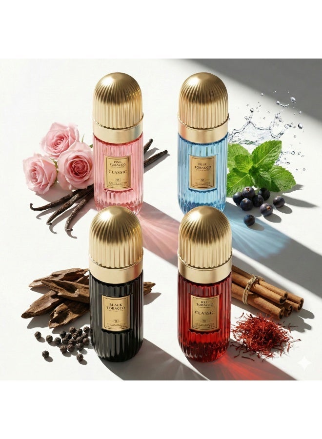 Classic Tobacco Perfume Set, 4 pieces, 25ml each - Image 2